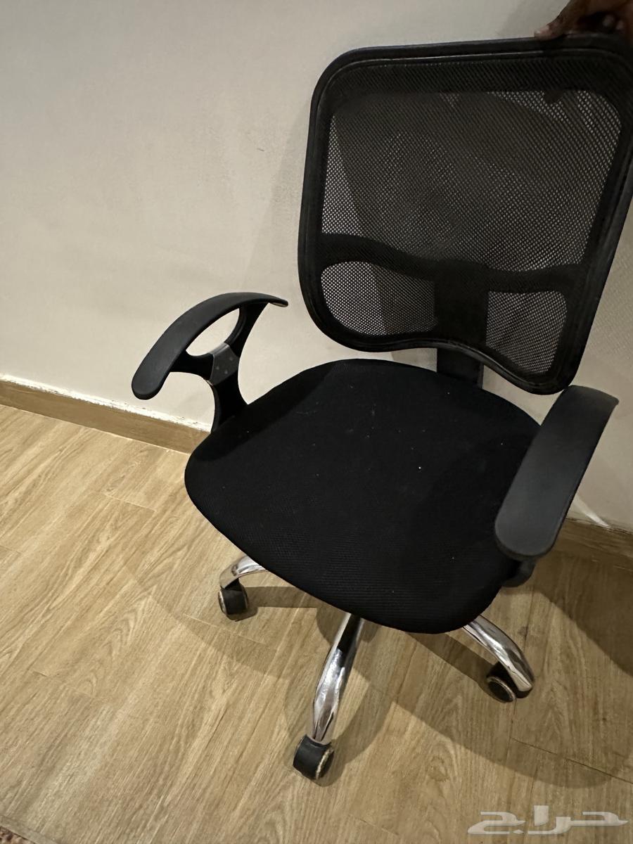 White double-layer office table and chair for sale64457254996995114