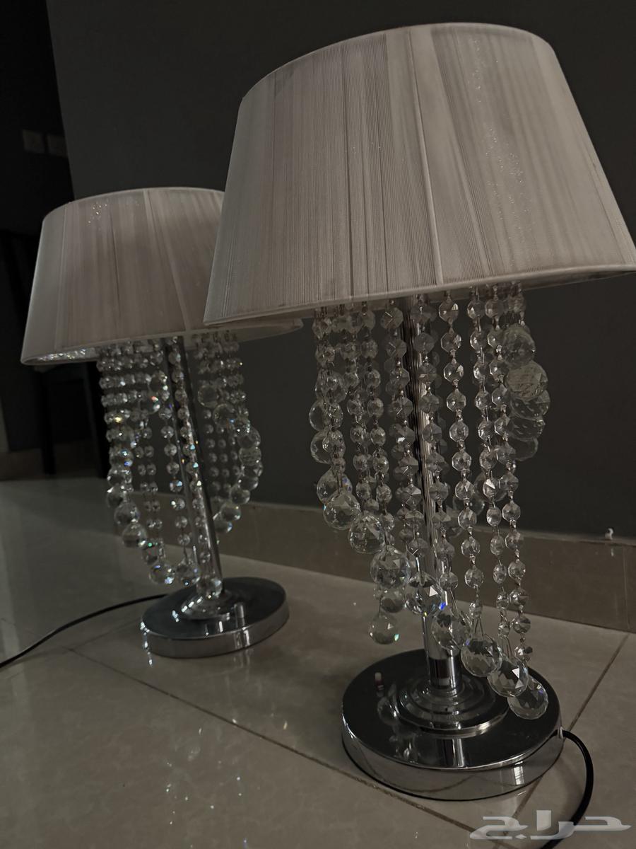 Crystal Lamp with Elegant Candle Holder (Set of 2)64459603563010110