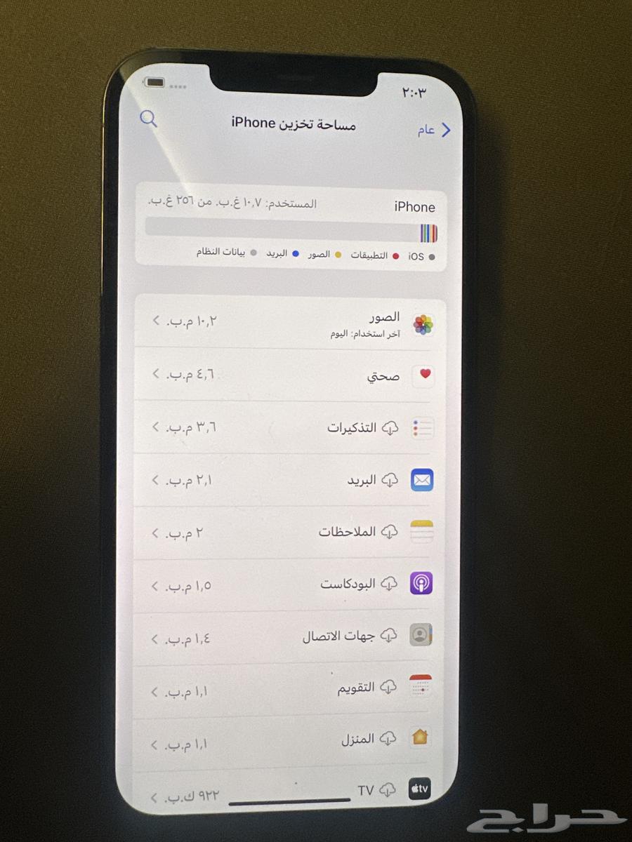 ايفون 12 برو ماكس 256 نظيف64457185796355112
