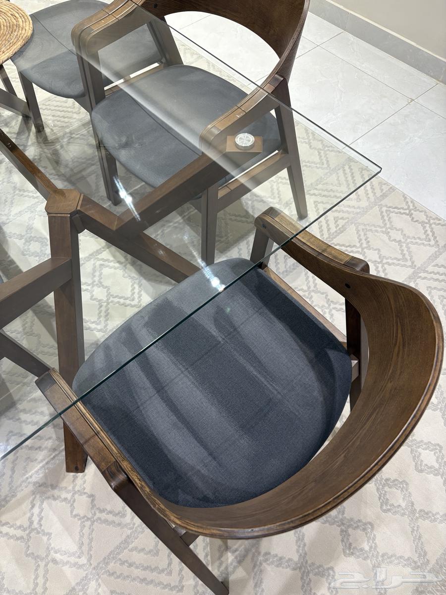 طاولة طعام 6 اشخاص مع بوفيه من ابيات للبيع64463142323585114