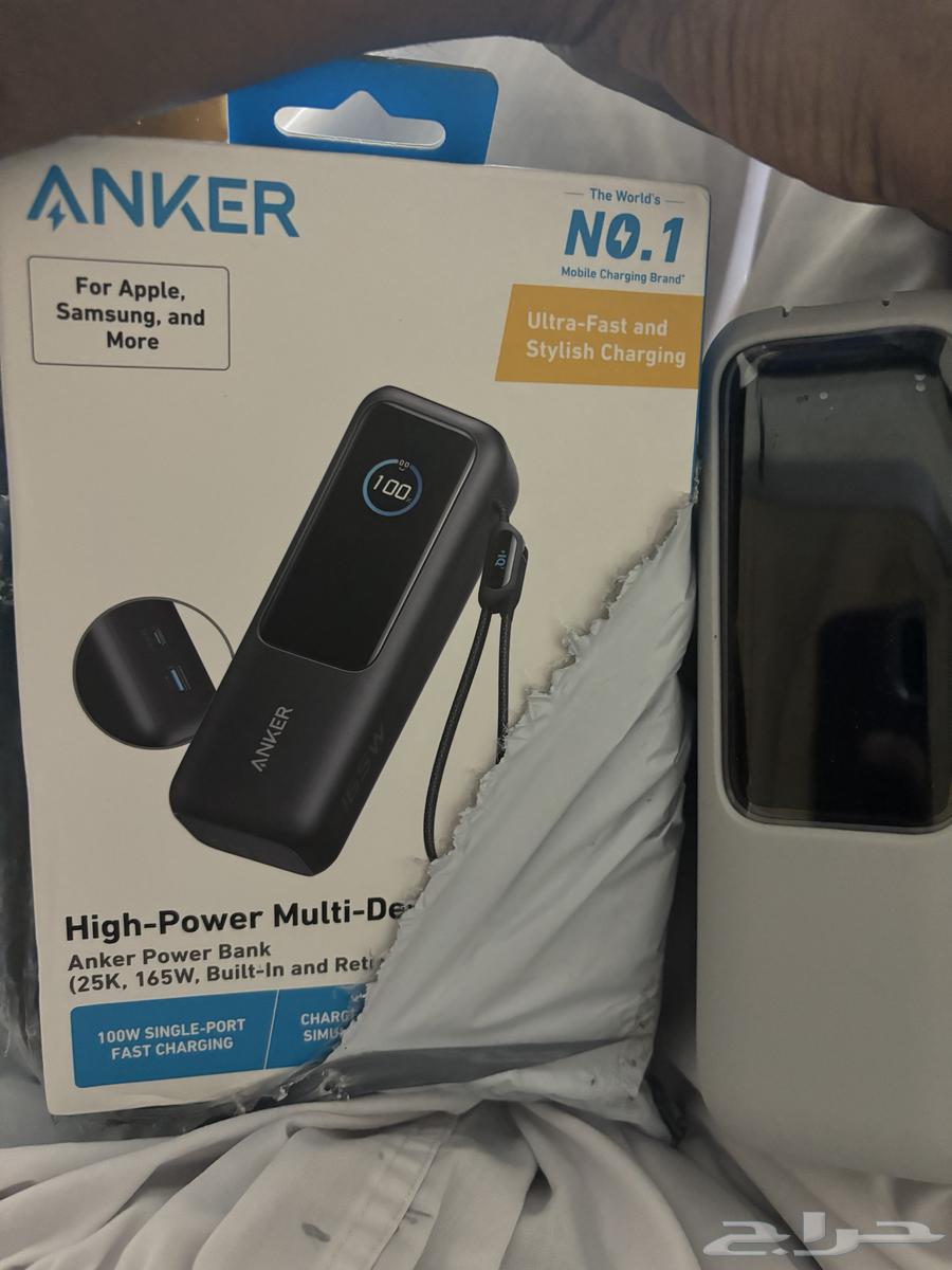 ANKER POWER BANK 25000 and 165W   بنك طاقة حديث من أنكر64458199559938110