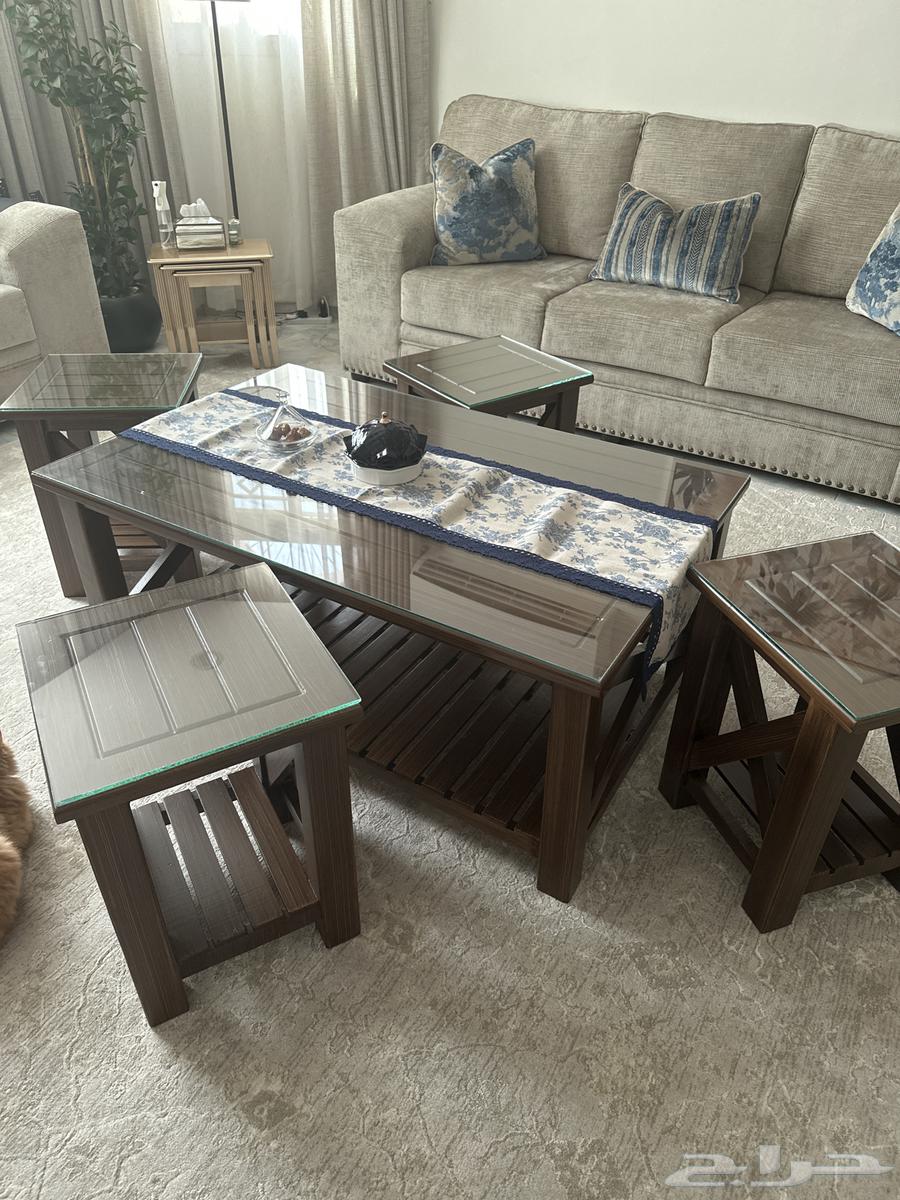 طقم طاولات خشب زان64460365717250110