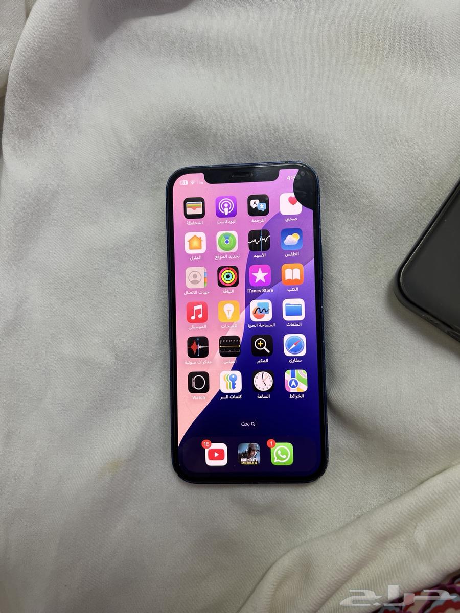 آيفون 12 ازرق للبيع64465535406338110