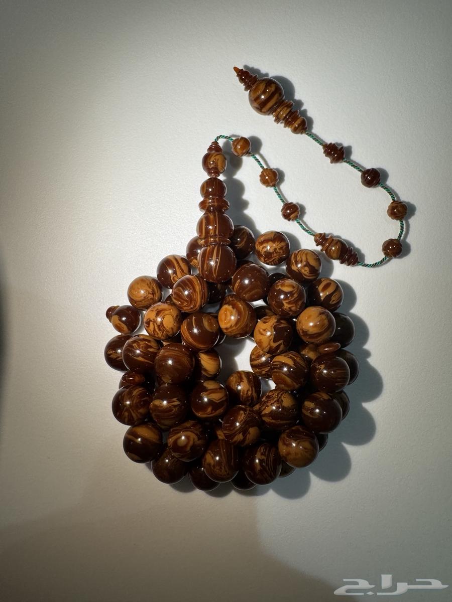 Cocoa Misbaha Old Cast Beads64459394469121112