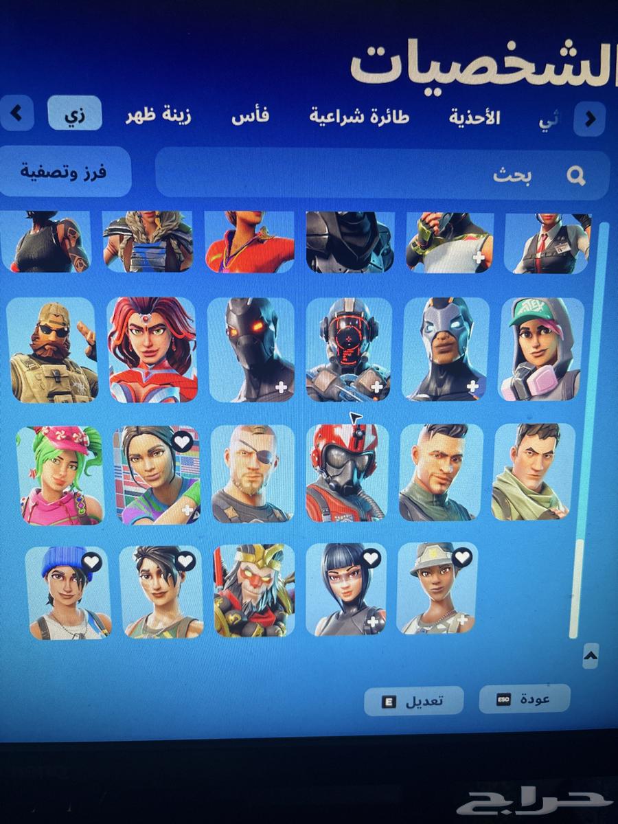 حساب فورت نايت للبيع يربط كلشي64462185378178114