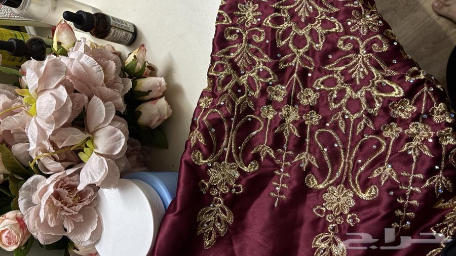 فستان برغندي تطريز هندي64462225830915112