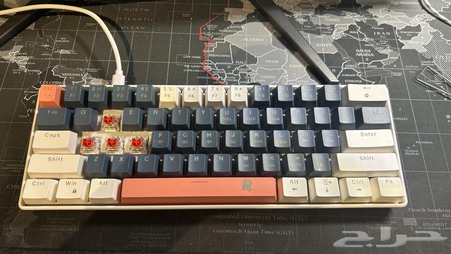 Red Wired 60% Gaming Keyboard64456282600323112