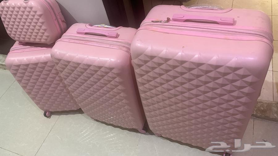 طقم شنط سفر مستخدم للبيع لون بنكي64462610610561110