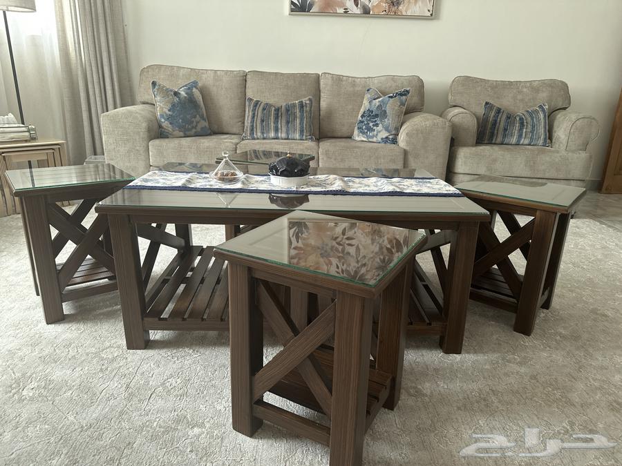 طقم طاولات خشب زان64460365717250112