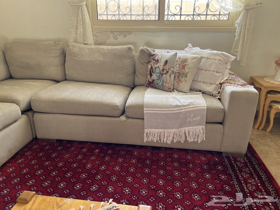 كنب زاويه بيج نظيف جدا64461008470402113