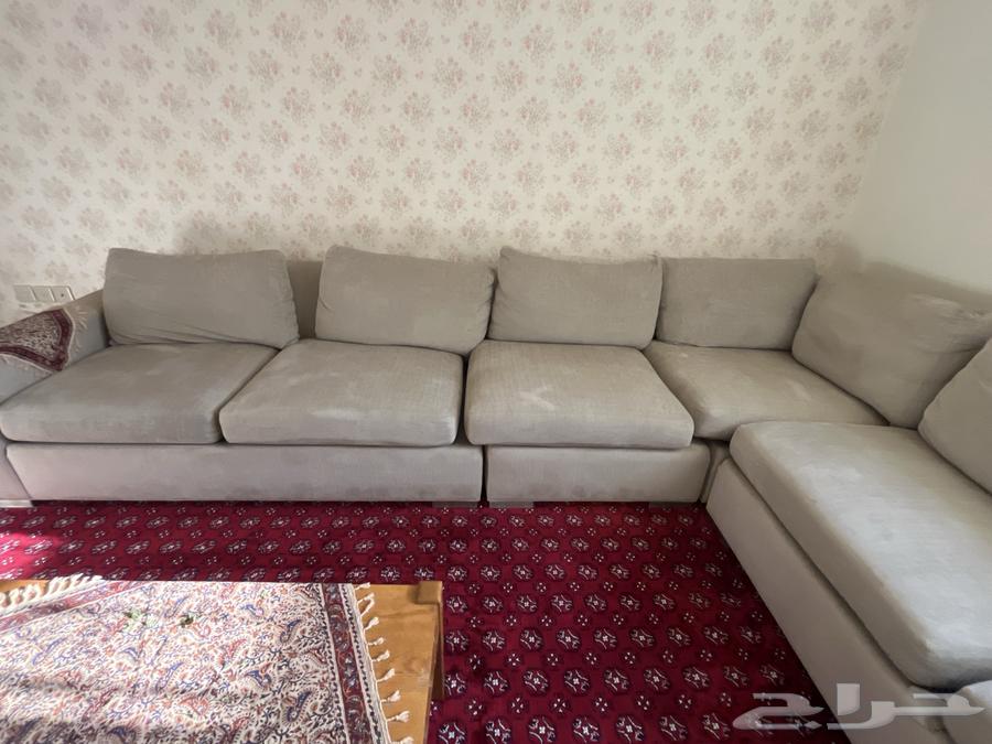 كنب زاويه بيج نظيف جدا64461008470402114