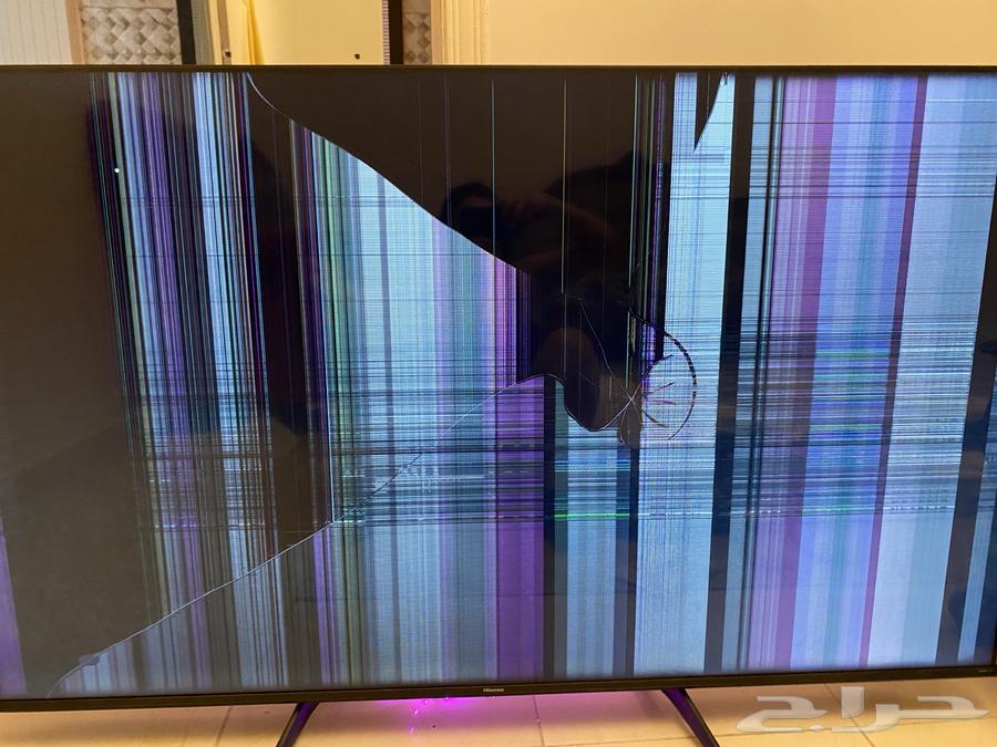 تلفزيون 65 بوصه ماركة هيسنس من اكسترا مكسوره شاشته64570791706627112