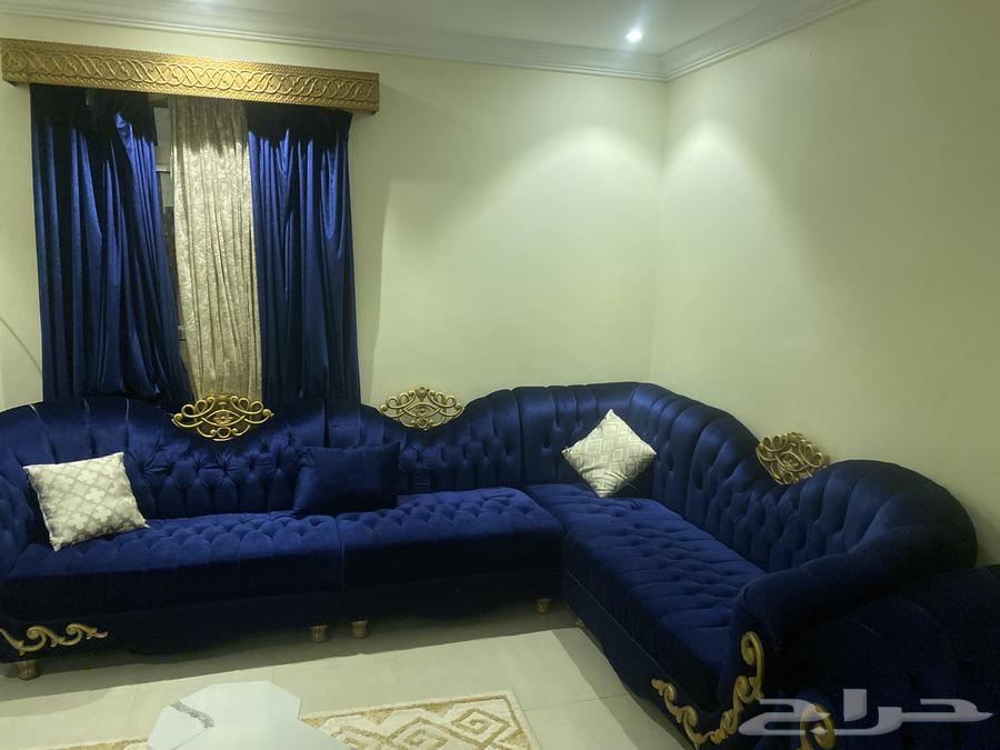 كنب للبيع خمس قطع وزاويه واثنين مفرد64462978922883113