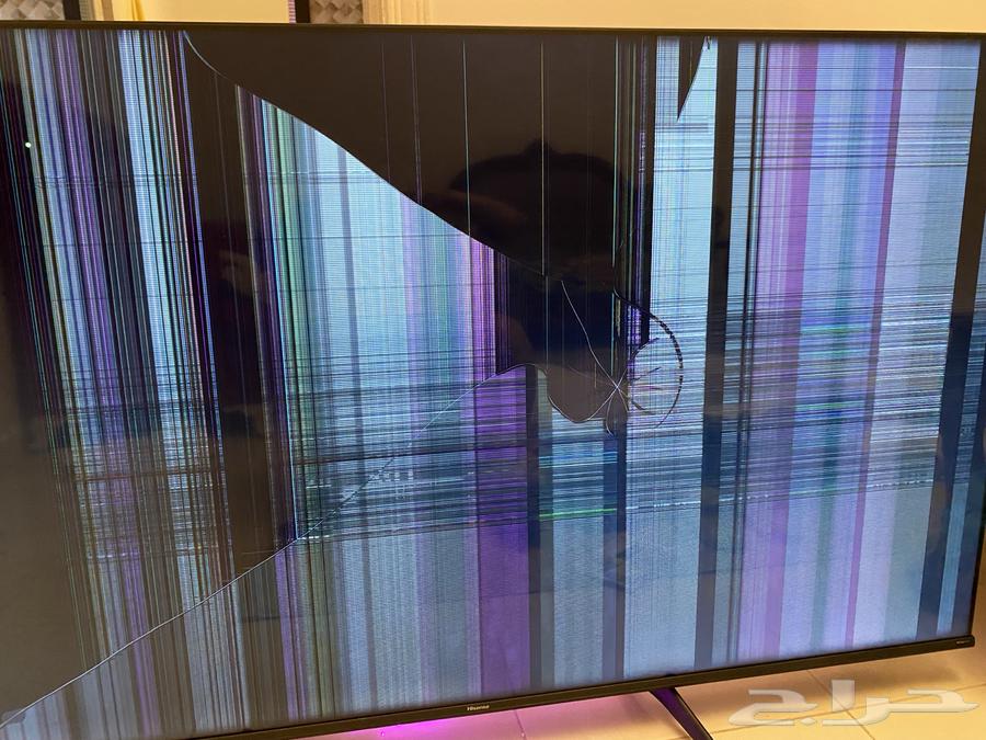 تلفزيون 65 بوصه ماركة هيسنس من اكسترا مكسوره شاشته64570791706627111