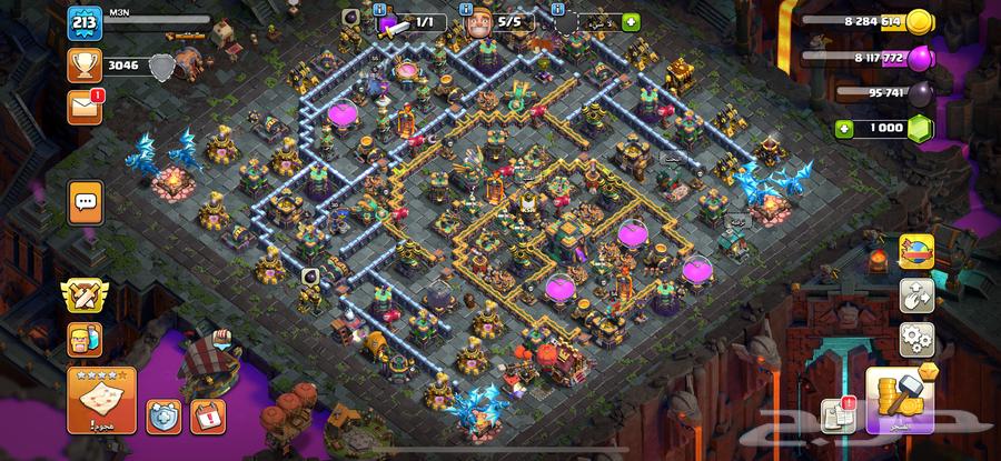 كلاش اوف كلانس تاون هول 14 شبه ماكس64459729338114111