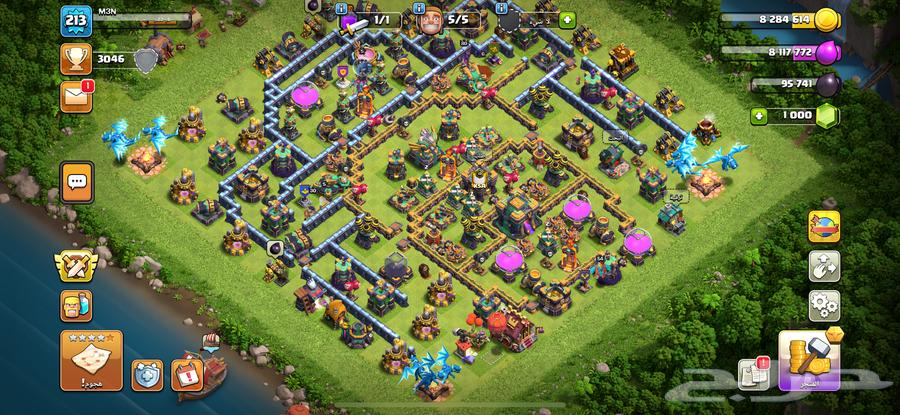 كلاش اوف كلانس تاون هول 14 شبه ماكس64459729338114113