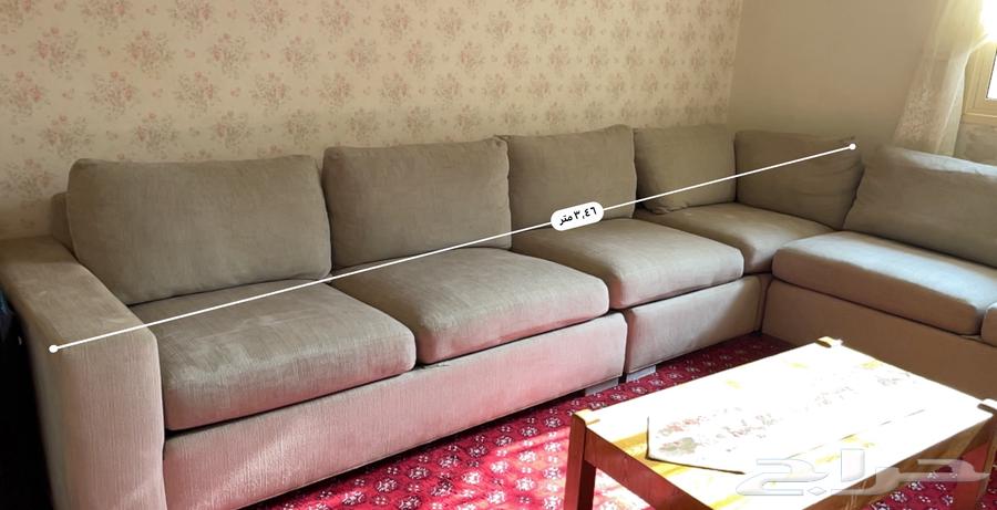 كنب زاويه بيج نظيف جدا64461008470402111