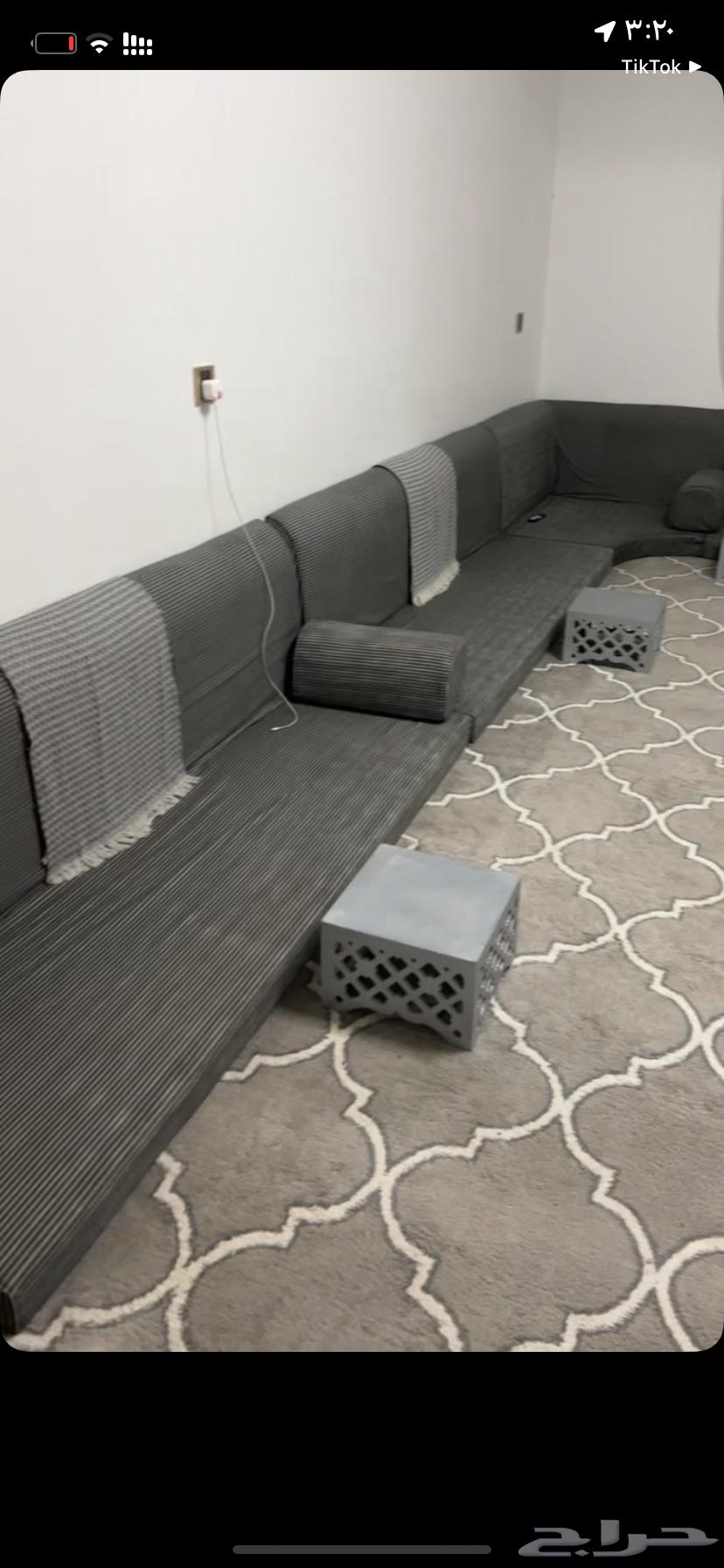 كنب نظيف شبه جديد للبيع 280ابها المحاله64460802630530110