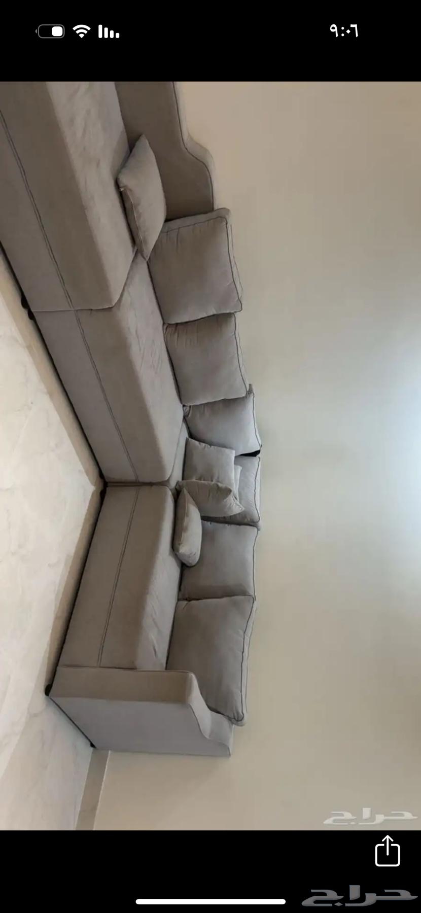 كنب للبيع حرف L للبيع ب 100 البيع مستعجل64463292119171110