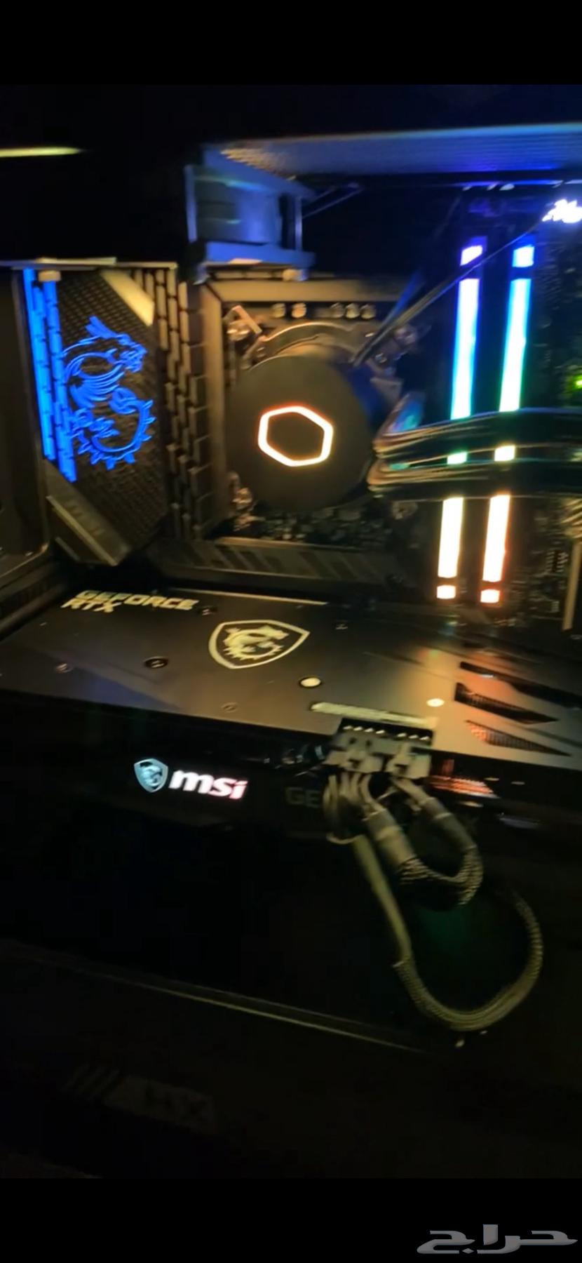 بي سي قيمنق rtx 3060 مع شاشه 165hz 27 2kوماوس بلوتوث64462541133443114