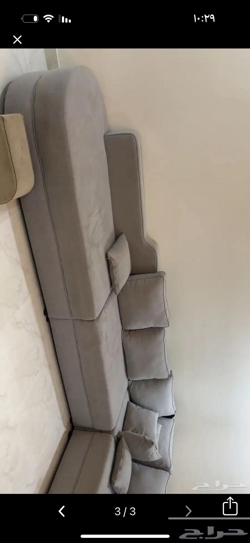 كنب حرف L يحتاج له غسيل فقط ب 15064463874591235110