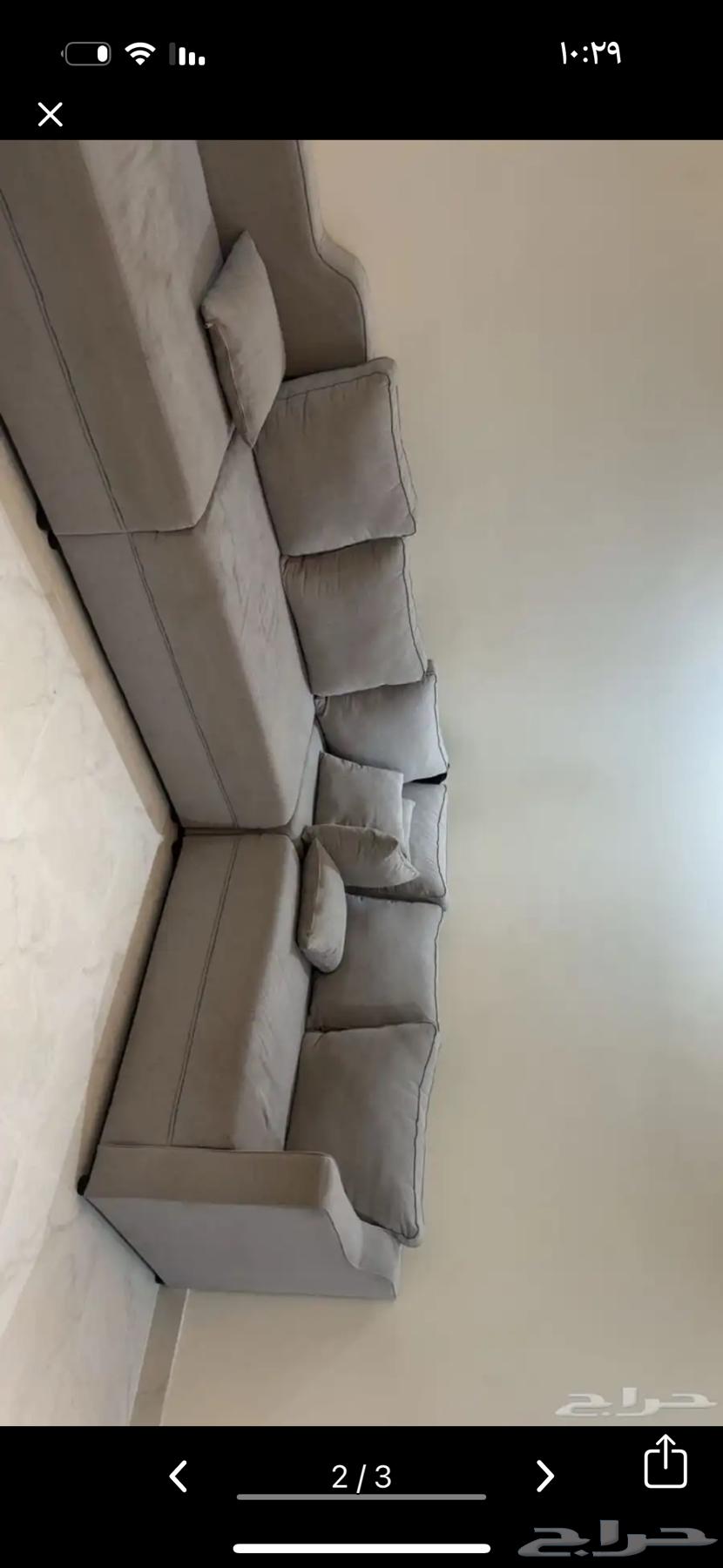 كنب حرف L يحتاج له غسيل فقط ب 15064463874591235111