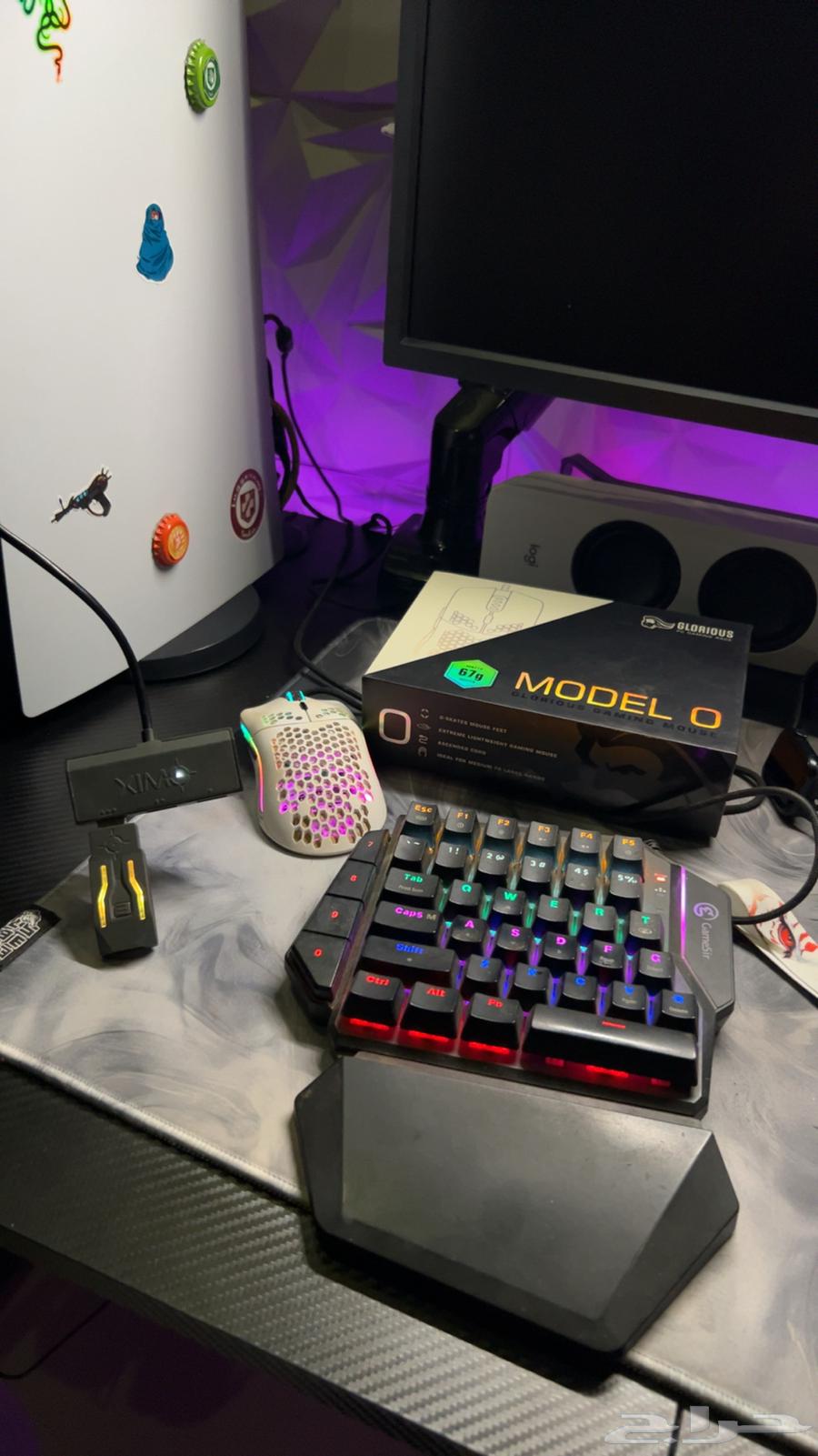 XIM Apex adapter, Glorious mouse, and GameSir mechanical keyboard for sale, price includes everything64466642649089110