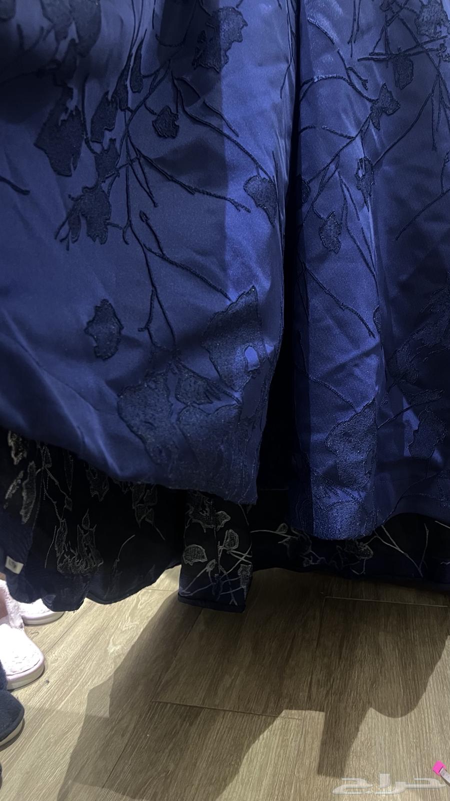 فستان كحلي انيق وطويل من فلامنجو بارك الخبر64467397419010112