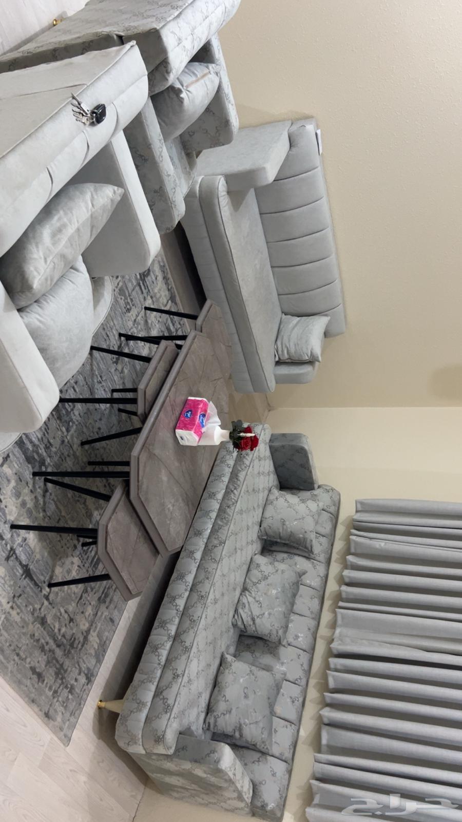 Sofa, mattress, table, table chairs64465493849602110