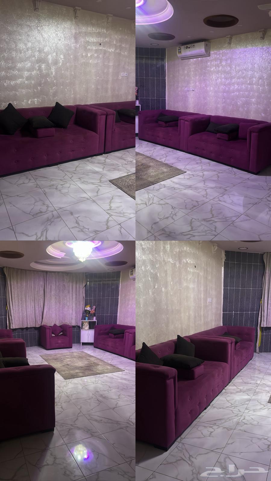 كنب 5 قطع مع موكيت وستاره نظيف64470952291459110