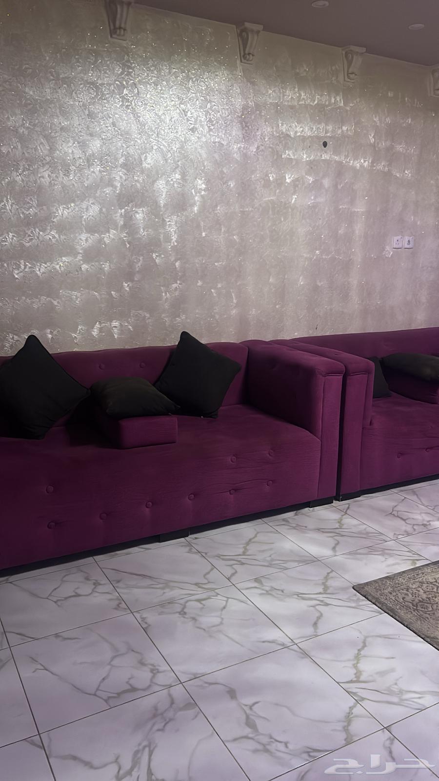 كنب 5 قطع مع موكيت وستاره نظيف64470952291459111