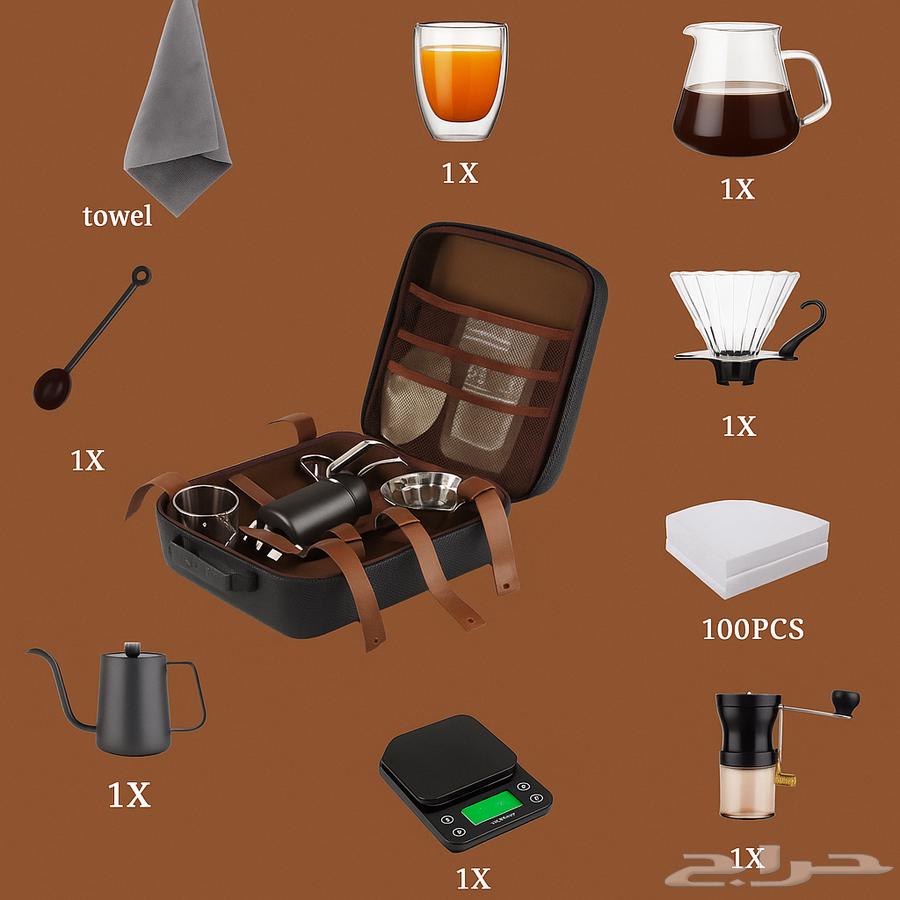 طقم قهوة كامل ب 95 شامل التوصيل64465437381891111