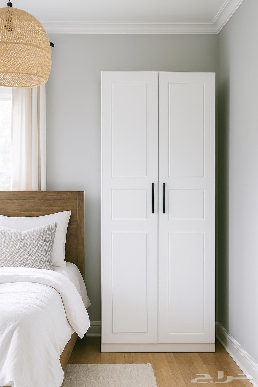 دولاب ابيض درفتين64467871611265110