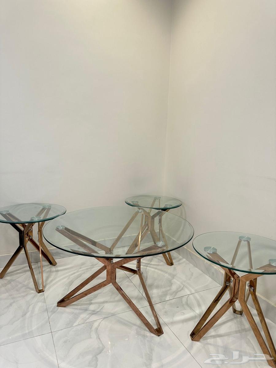 Rose Color Glass Table Set64470883318787111