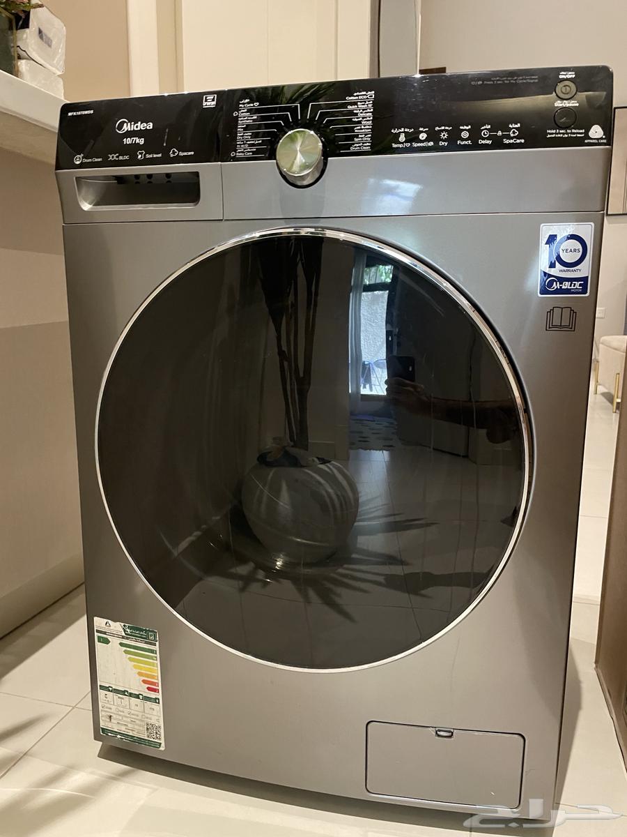 للبيع غسالة (10 كيلو)ونشافة 75   (8 كيلو)64466808662786110