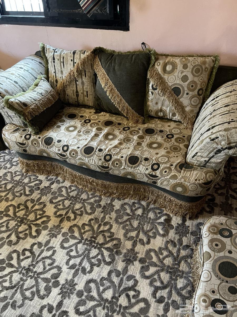 Complete relaxation furniture set for sale, including sofa, backrests, and bedding64467634377218111