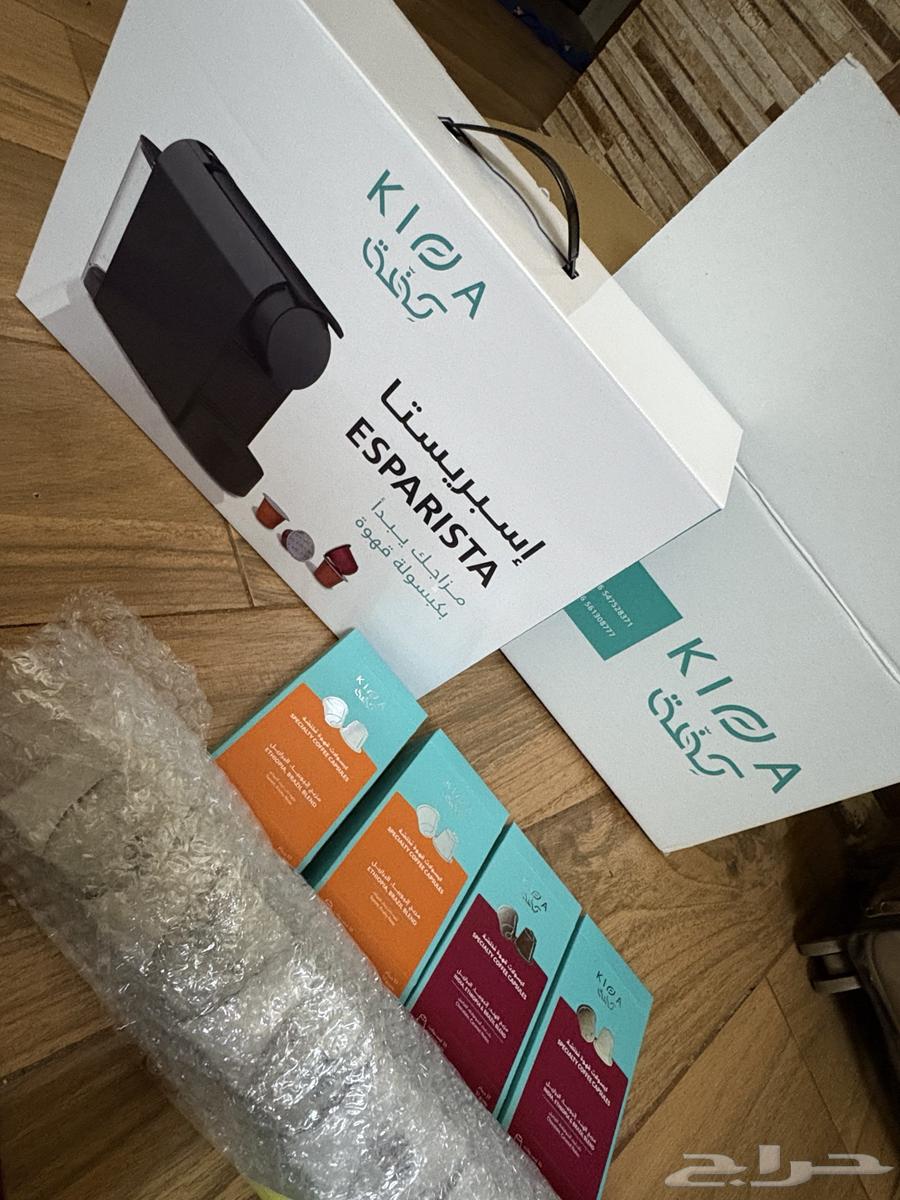 آلة قهوة من كفة بتصميم انيق وحجمه حلو جديده للبيع64471348453889112