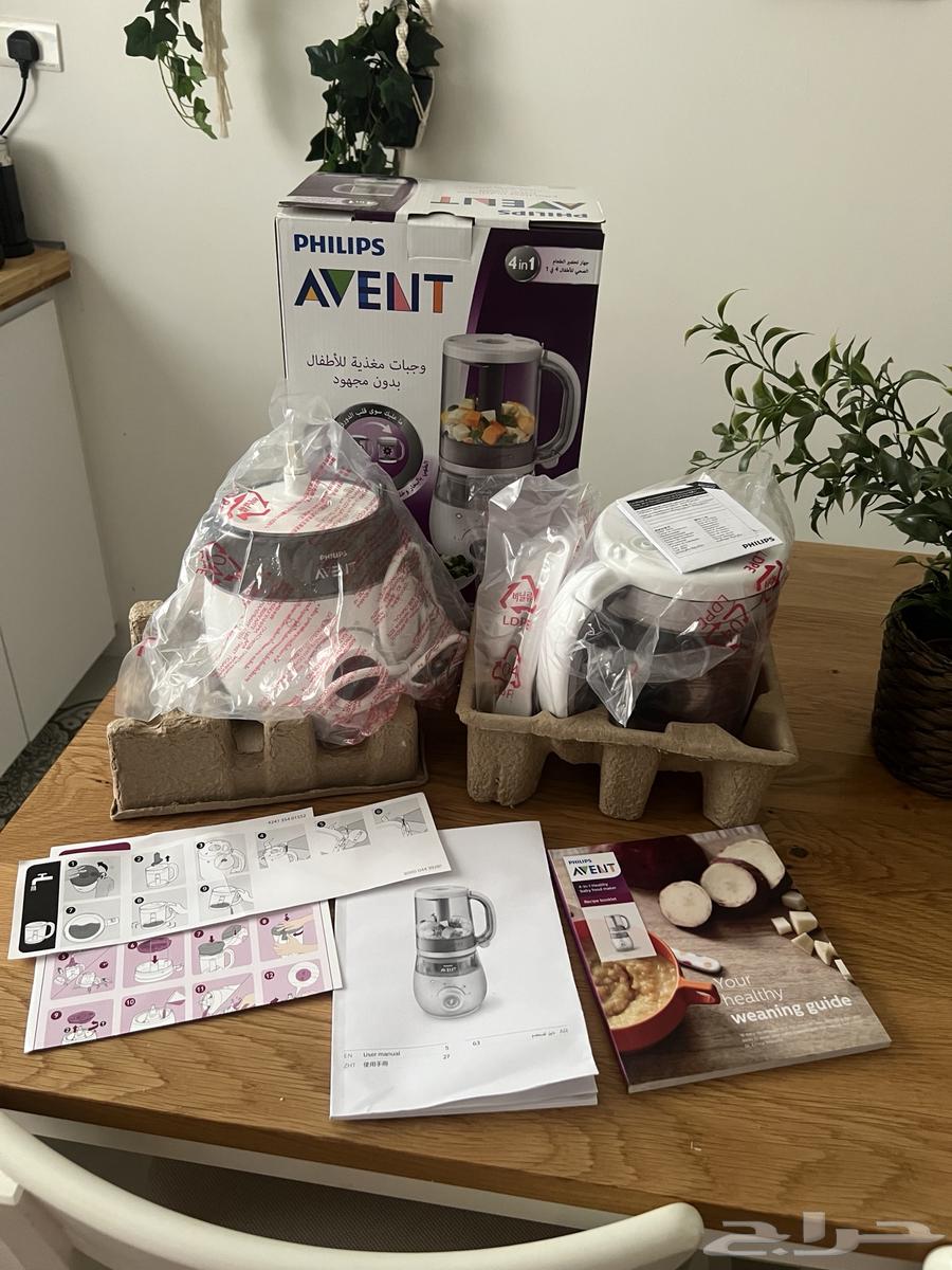 فيلبس محضرة طعام الاطفال بالبخار وخلاط 4 في 164466095145601111