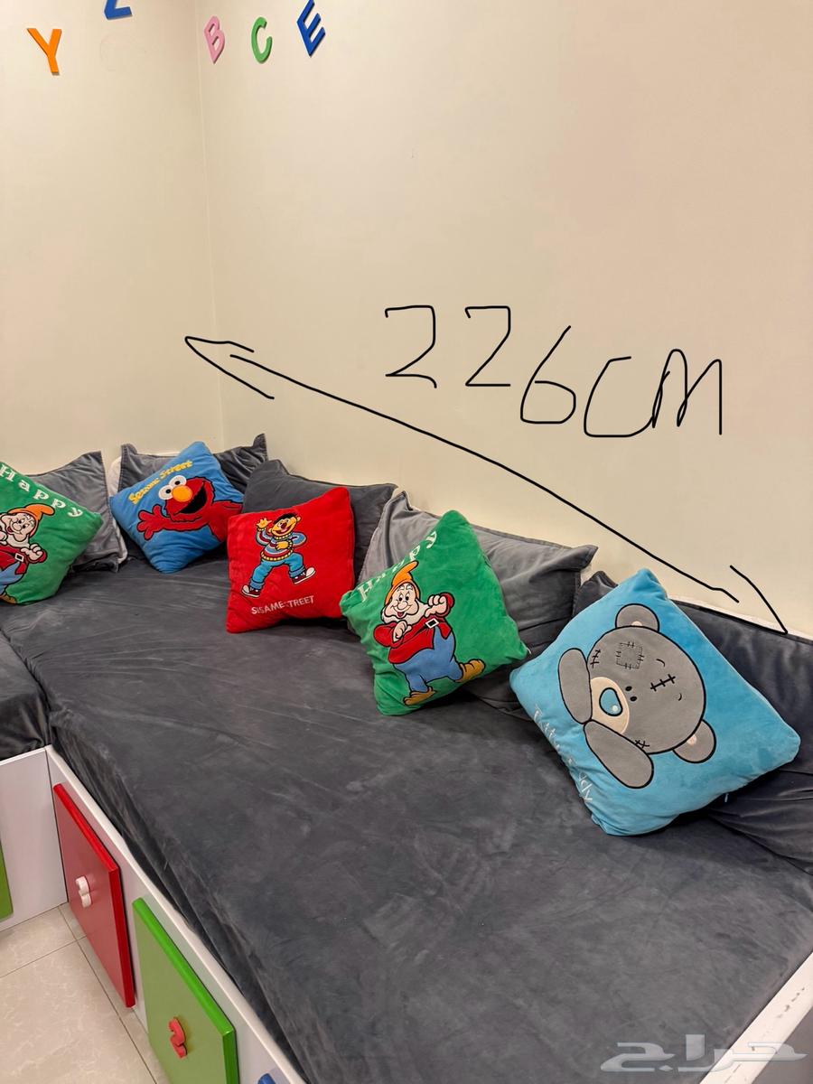 Sofa that is like a bed with storage drawer, strong mattress, and pillows included64465353424771113