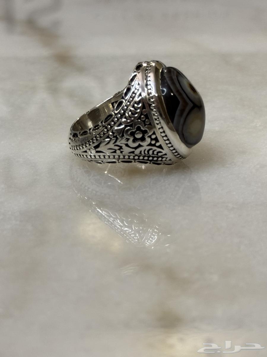 خاتم فضة 990 صياغة الصائغS64466221369857111
