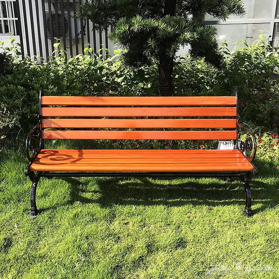 كرسي حديقة للترفيه الخارجي مع مسند ظهر  مقعد حديقة خشبي64465367380099114