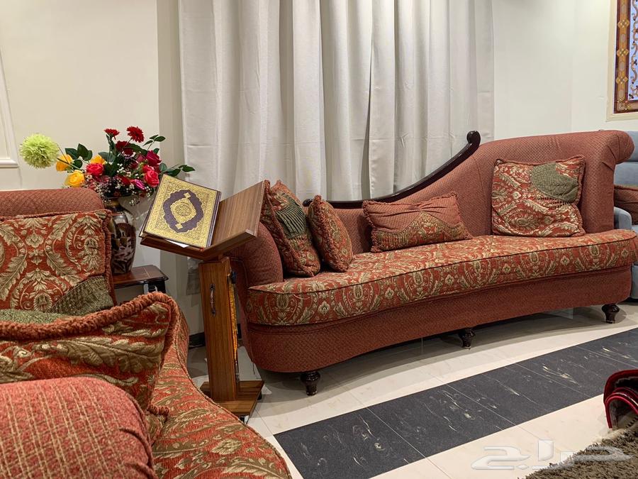 اثاث منزلي مستعمل بحالة جيدة -كنب مجلس كامل64469236767491113