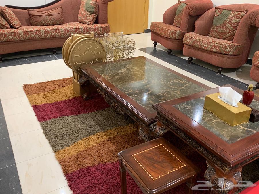 اثاث منزلي مستعمل بحالة جيدة -كنب مجلس كامل64469236767491114