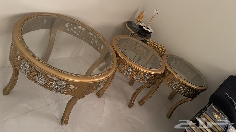 طاولات وحده كبيره و اتنين وسط خشب زان ب 30064467003098243110