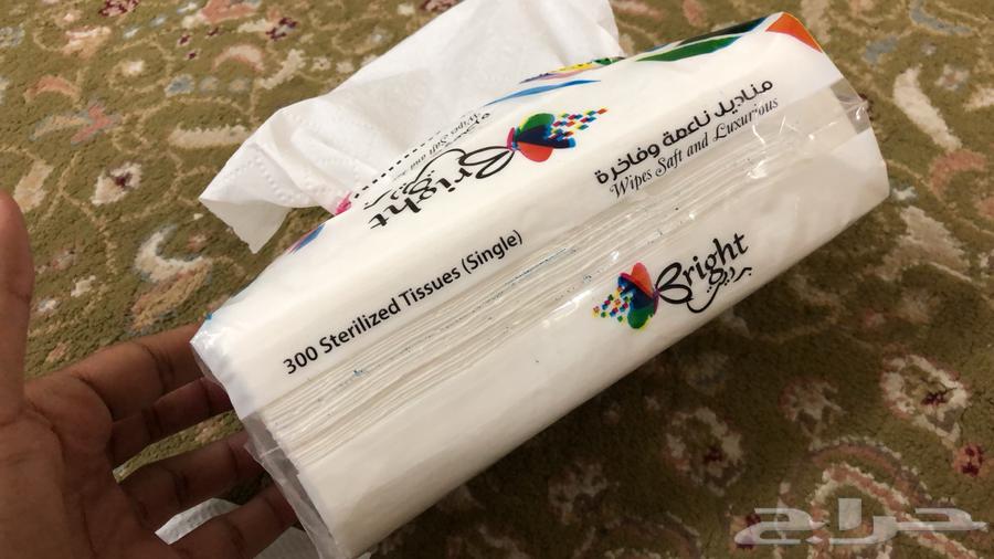 مناديل برايت 300منديل 50 علبه 80 ريال64466656332673114