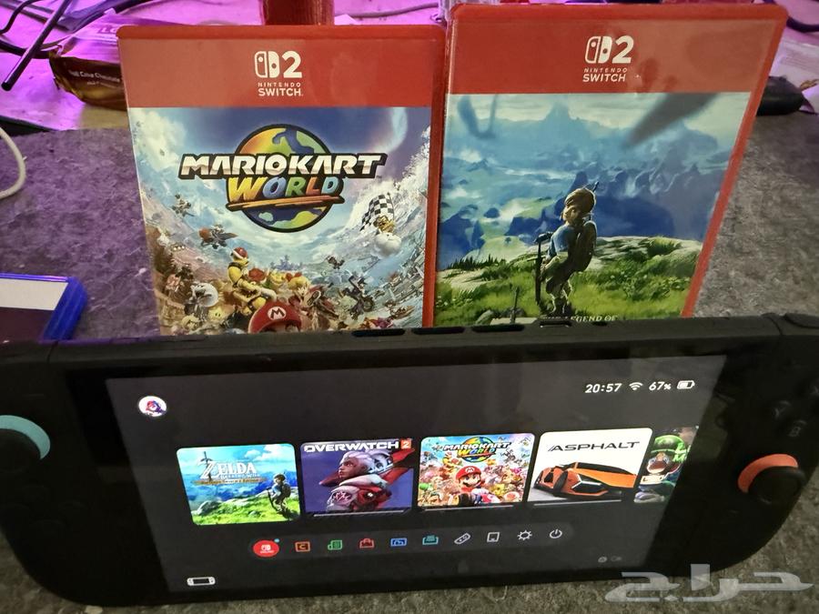 نيتندو سويتش 2 مع لعبة زيلدا وماريو كارت64471171025027111