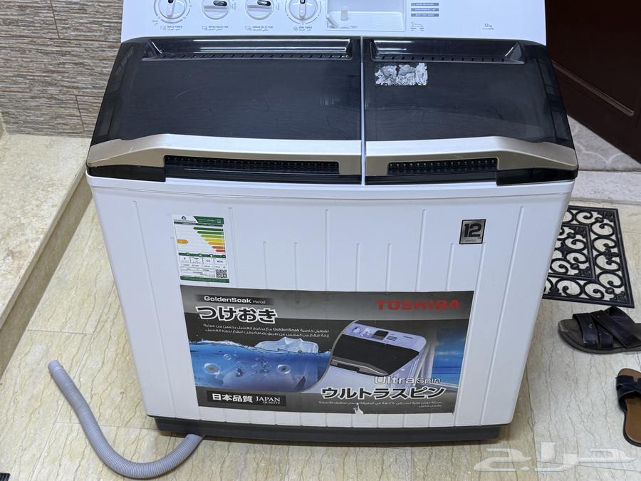 غسالة توشيبا 12 كيلو شبة جديده للبيع64467746450049112