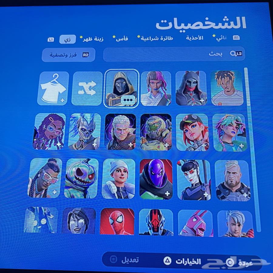 حساب سوني وسكنات نادره فورت نايت64465212024065111