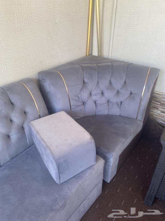 8-piece American-style gray sofa set with 3 corners and 7 cushions64467858184961111