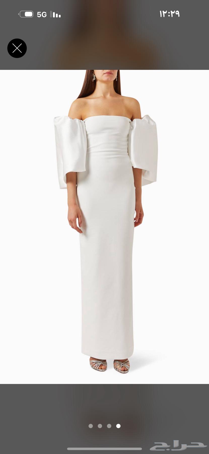 فستان سهرة أبيض سولاس لندن64464576938882112